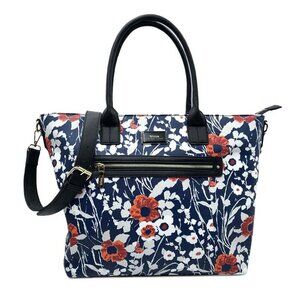 Trina Turk "Jardin De Paris" Floral Pattern, Large Coated Canvas Tote